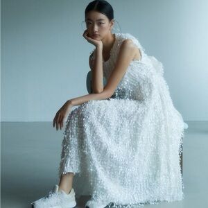 w concept bridal snow flower dress